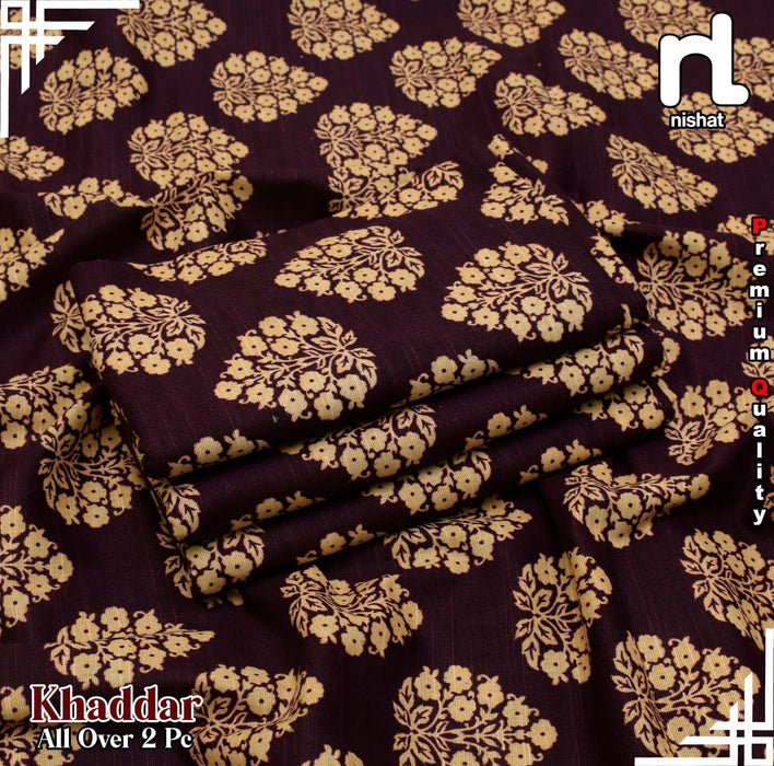 DIGITAL PRINT LUXURY SLUB KHADDAR BY NISHAT