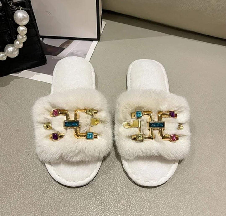 Imported Fur Slippers