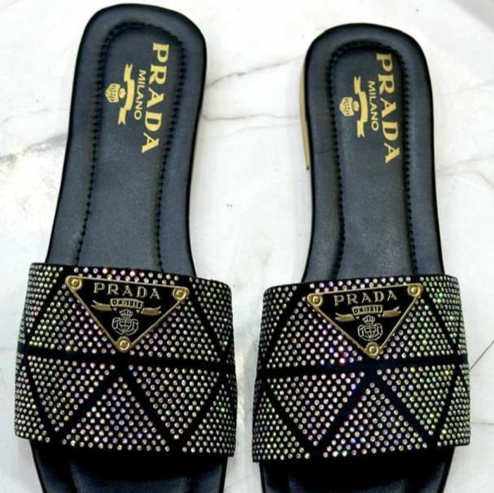 Prada black sandals for women