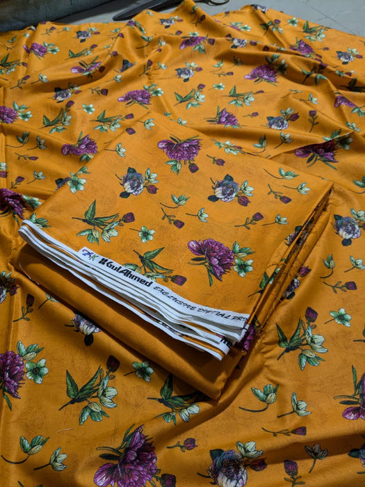 2Pcs Linen Printed  Brand: Gul Ahmed