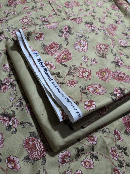 2Pcs Linen Printed  Brand: Gul Ahmed