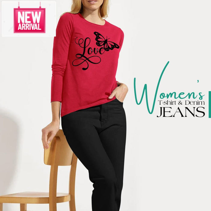 Women t shirt and jeans