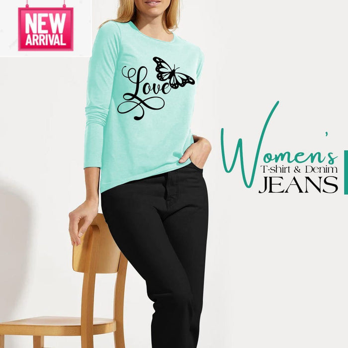 Women t shirt and jeans