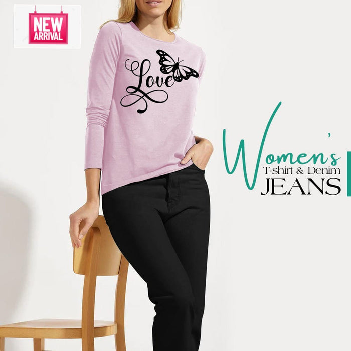 Women t shirt and jeans