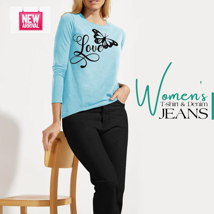 Women t shirt and jeans