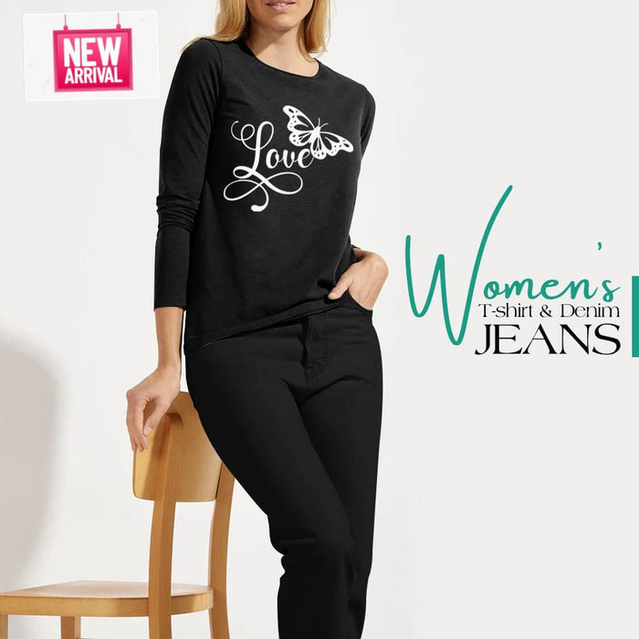 Women t shirt and jeans