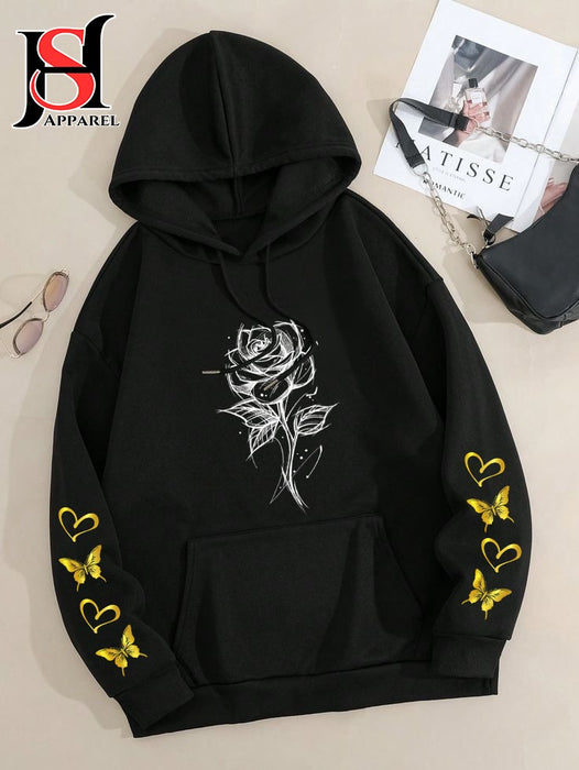 Printed Hoodie For Girls