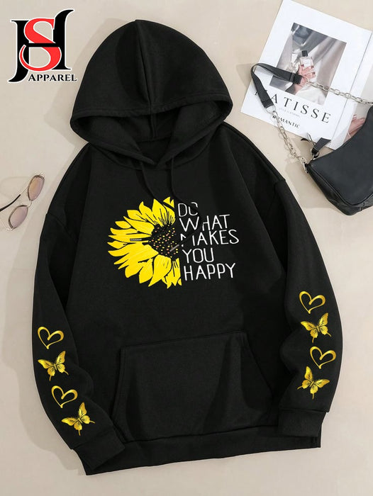 Printed Hoodie For Girls