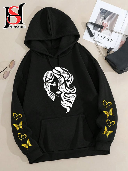 Printed Hoodie For Girls