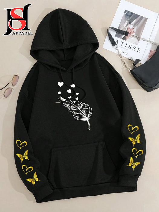 Printed Hoodie For Girls