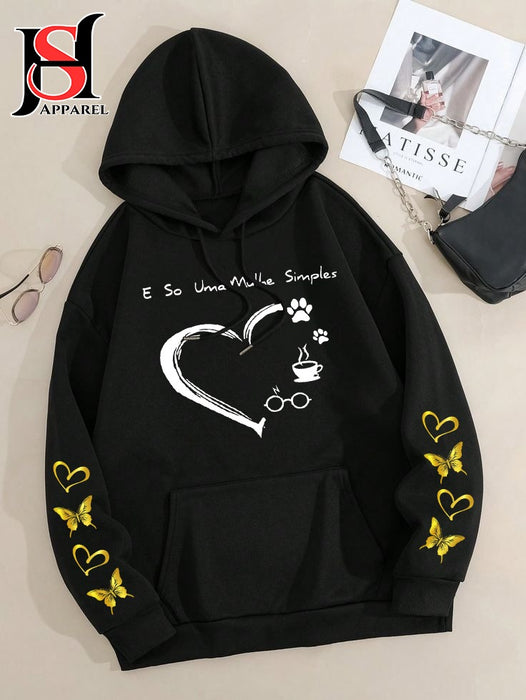 Printed Hoodie For Girls