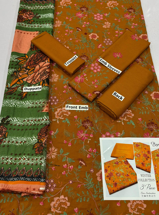 FABRIC DHANAK ;WITH WOOL SHAWL