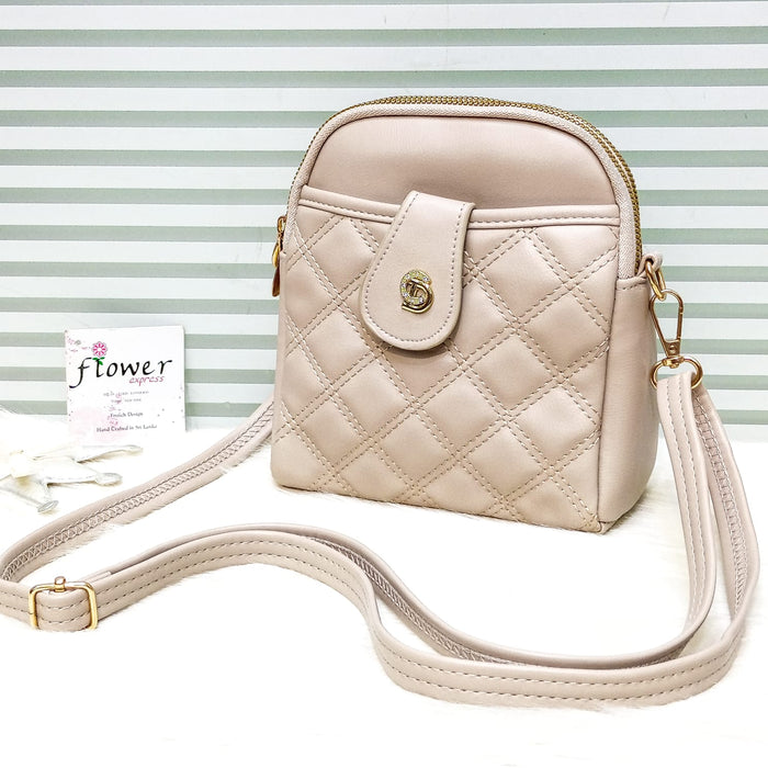 Double Zipper Imported Crossbody HandBags