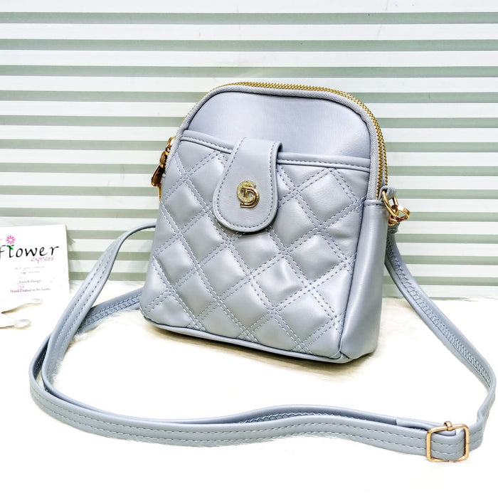 Double Zipper Imported Crossbody HandBags