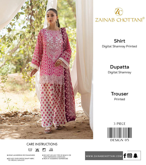 Zainab Chottani All Over Shamery 3Pc Digital Print