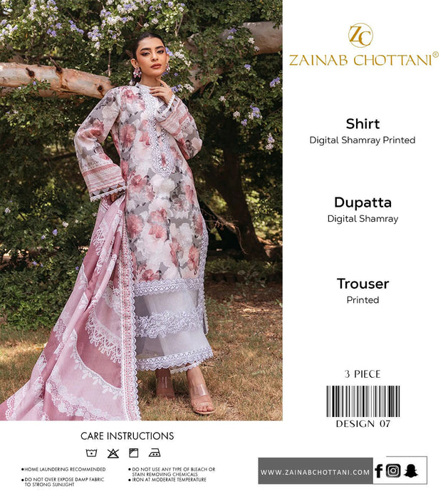 Zainab Chottani All Over Shamery 3Pc Digital Print