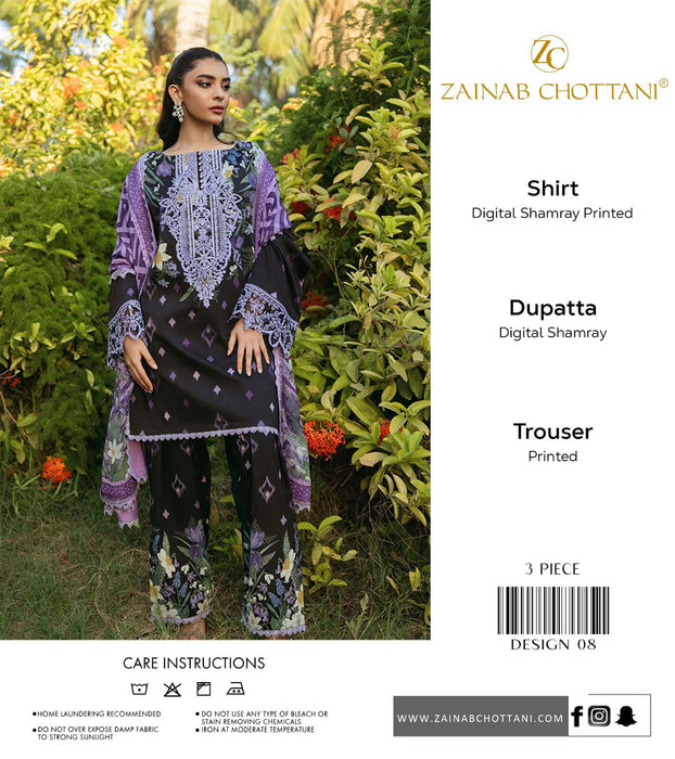 Zainab Chottani All Over Shamery 3Pc Digital Print