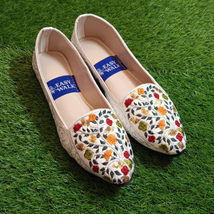 Elegant Flats in Mehroon, Purple, and White – Sizes Available from 6 to 11