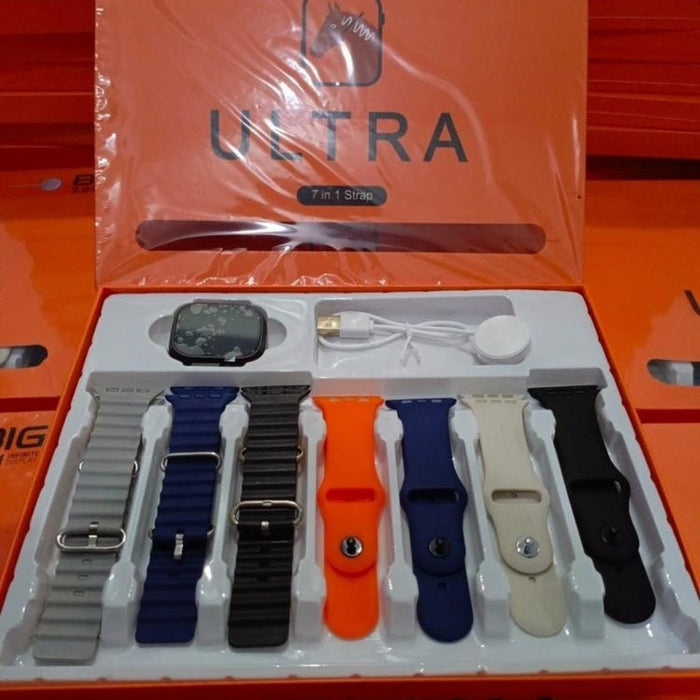 Ultra Smart Watch With 7 Straps