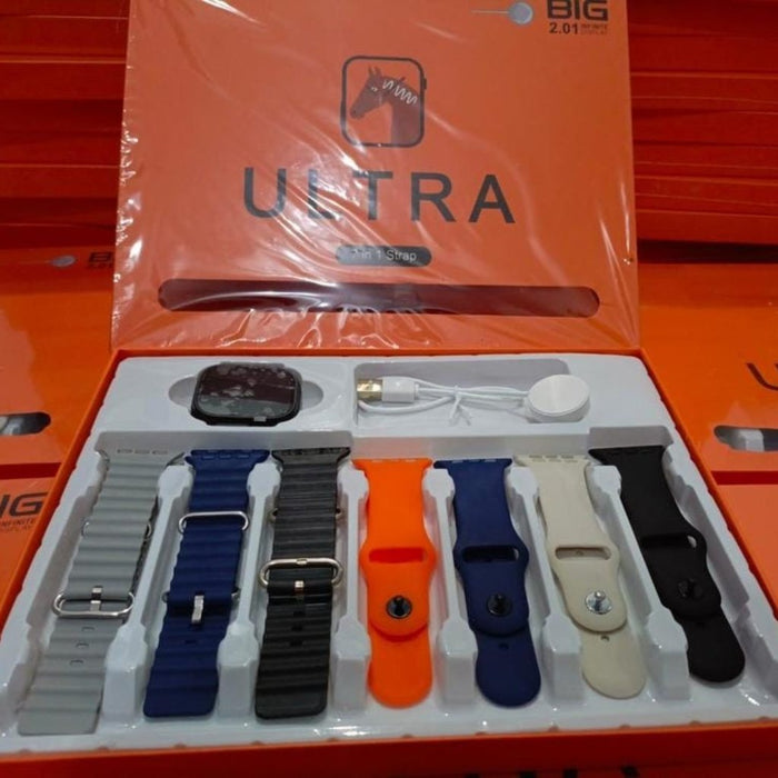 Ultra Smart Watch With 7 Straps