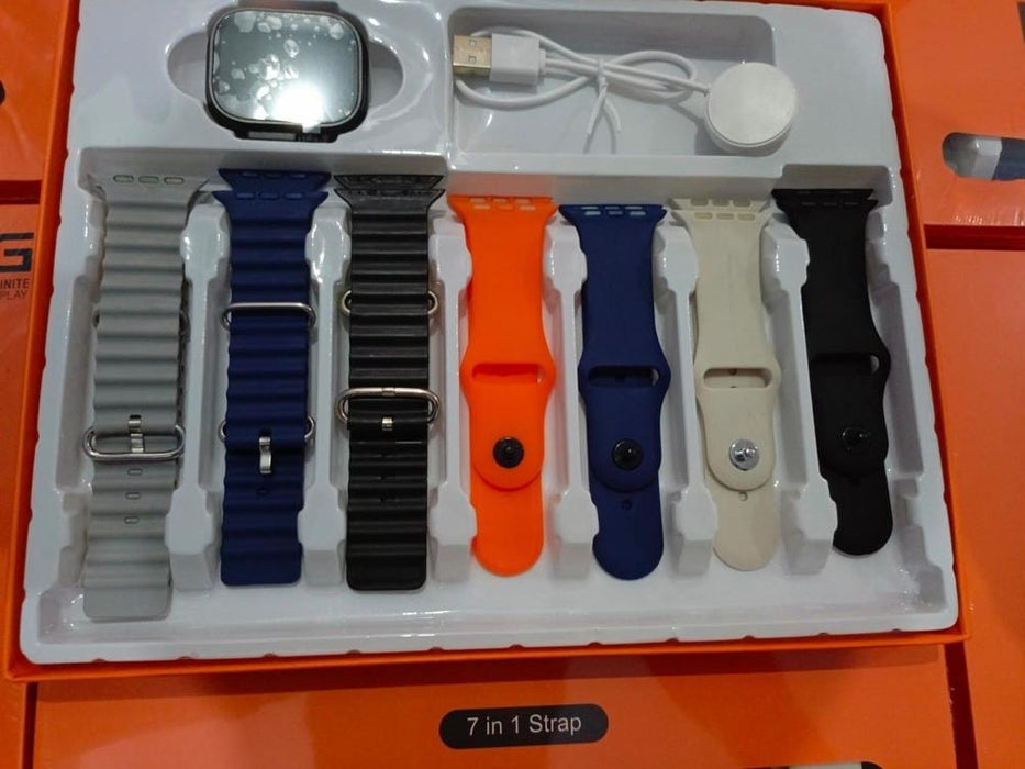 1 x Smart Watch, 4 x Straps, 1 x Wireless Charger