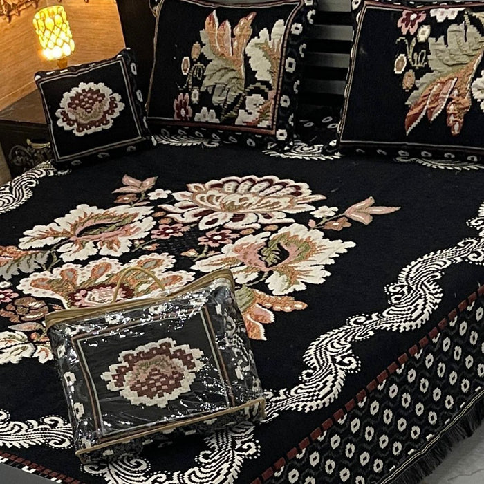 4Pc Velvet Jaquard Bedsheet