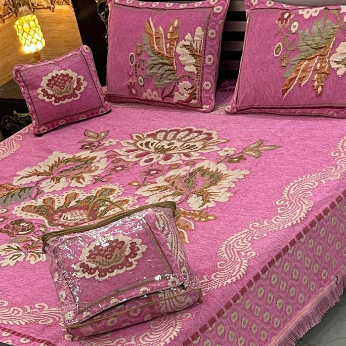 4Pc Velvet Jaquard Bedsheet