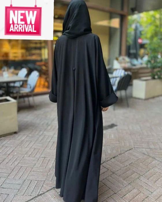 Black classic abaya With Stoller