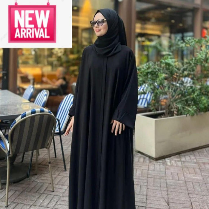 Black Classic Abaya with Stoller