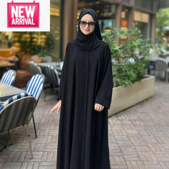 Black Classic Abaya with Stoller