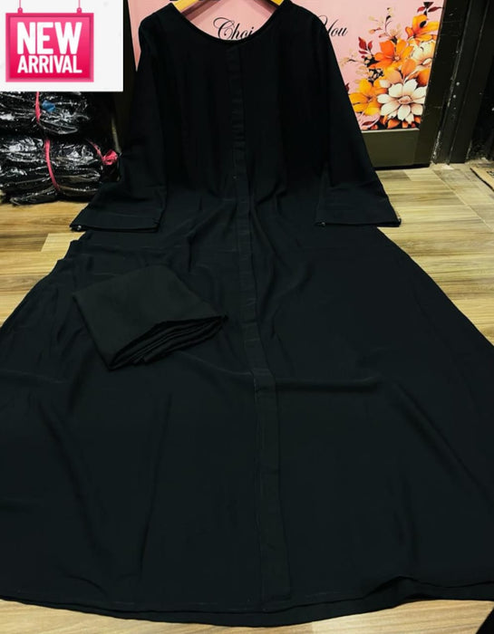 Black classic abaya With Stoller