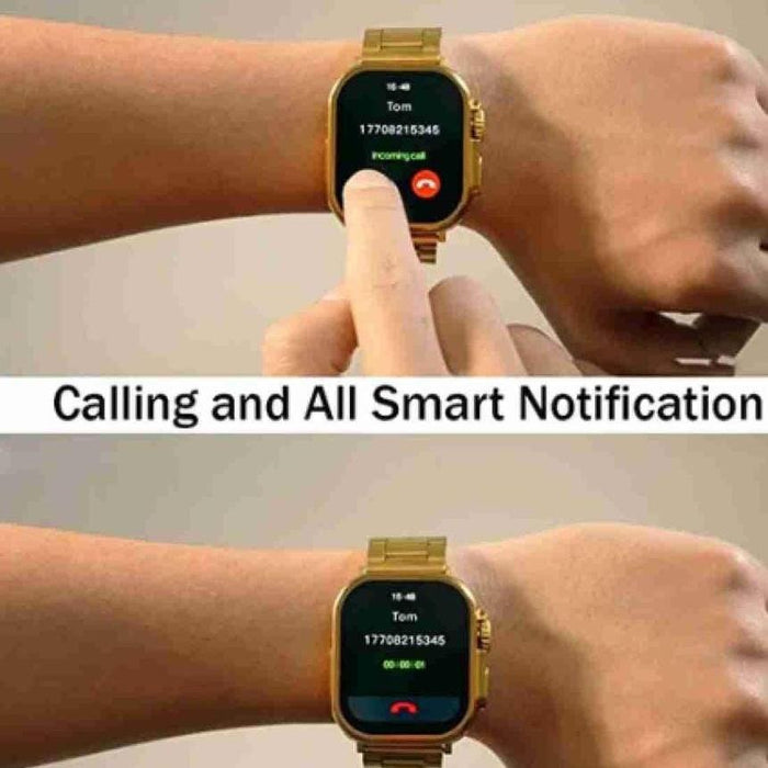 HK9 Ultra Golden Smart Watch