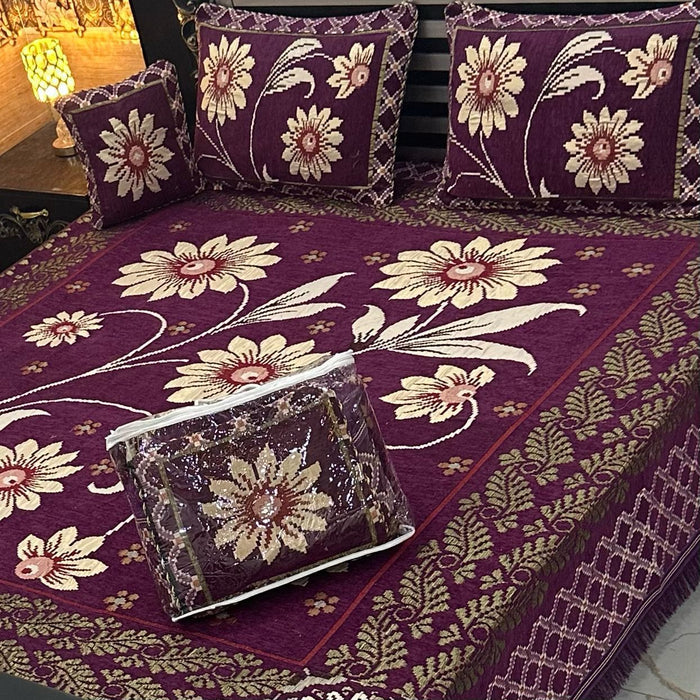 4Pc Velvet Jaquard Bedsheet