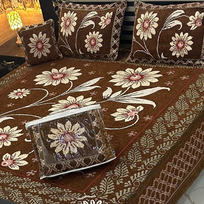 4Pc Velvet Jaquard Bedsheet