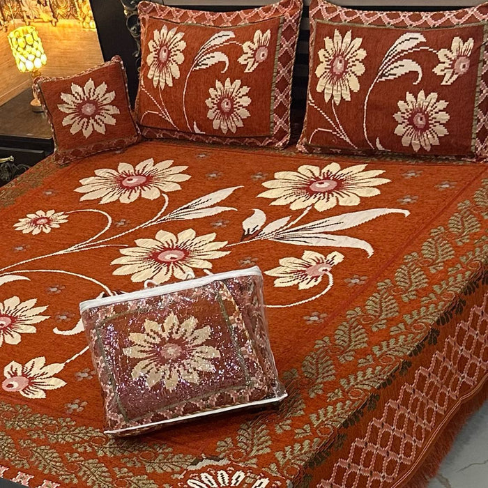 4Pc Velvet Jaquard Bedsheet