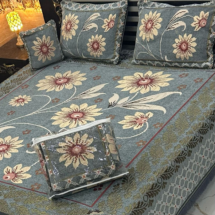 4Pc Velvet Jaquard Bedsheet