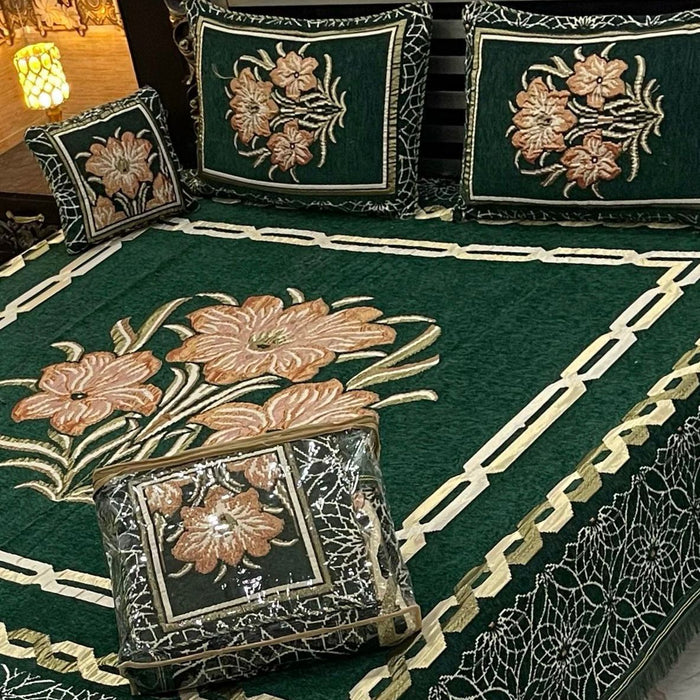 4Pc Velvet Jaquard Bedsheet