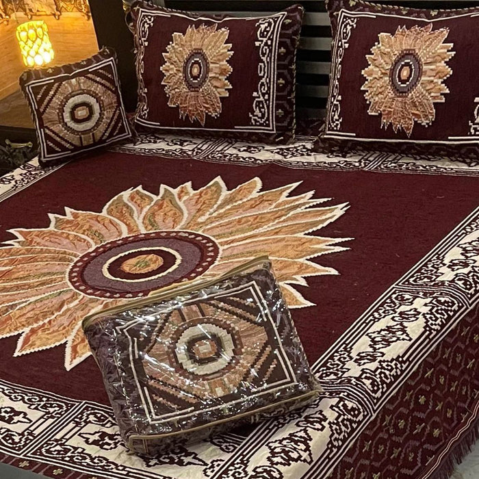 4Pc Velvet Jaquard Bedsheet