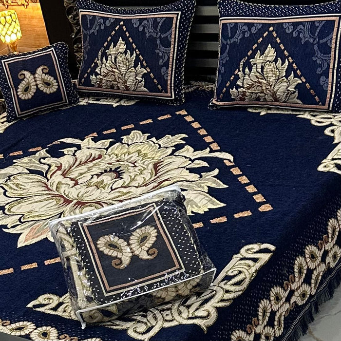 4Pc Velvet Jaquard Bedsheet