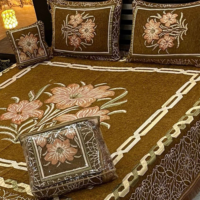 4Pc Velvet Jaquard Bedsheet