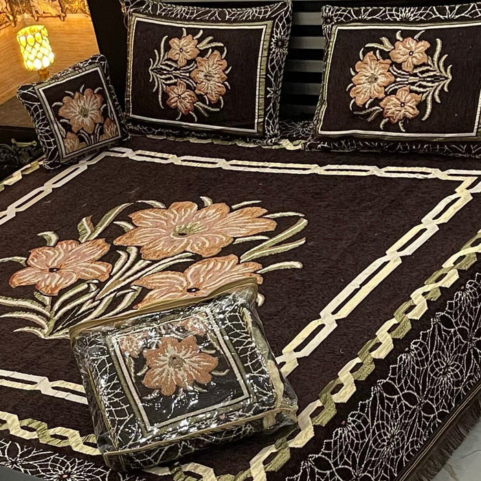 4Pc Velvet Jaquard Bedsheet