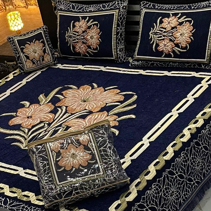 4Pc Velvet Jaquard Bedsheet