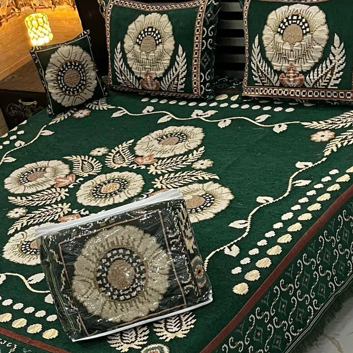 4Pc Velvet Jaquard Bedsheet