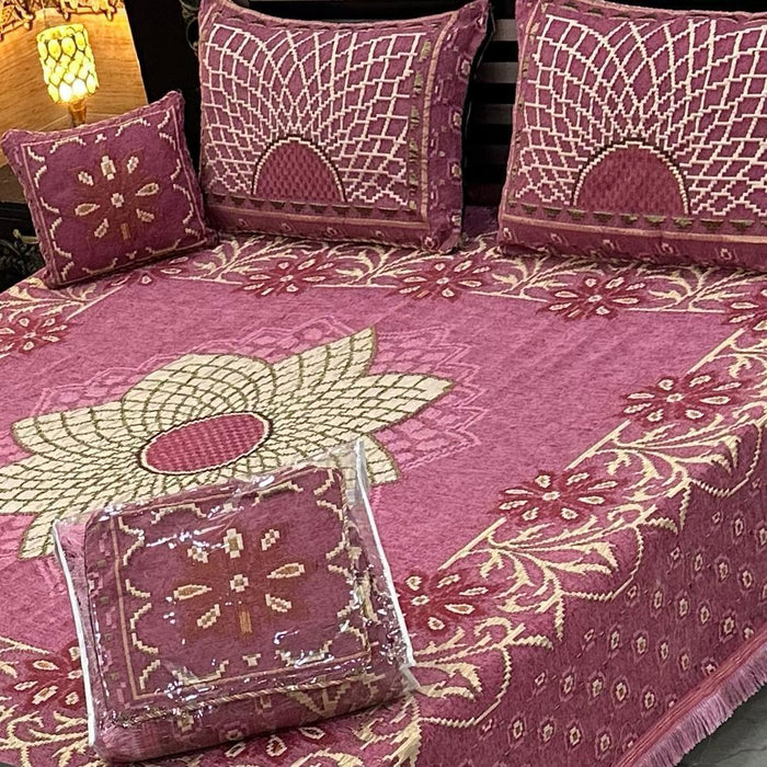 4Pc Velvet Jaquard Bedsheet