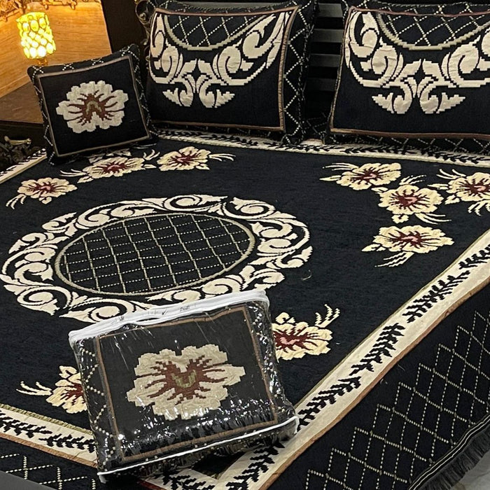 4Pc Velvet Jaquard Bedsheet