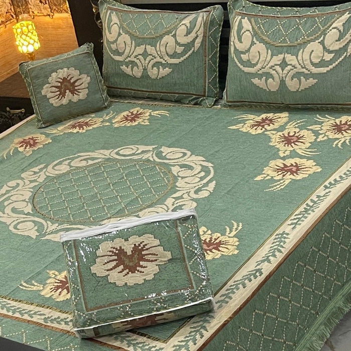 4Pc Velvet Jaquard Bedsheet