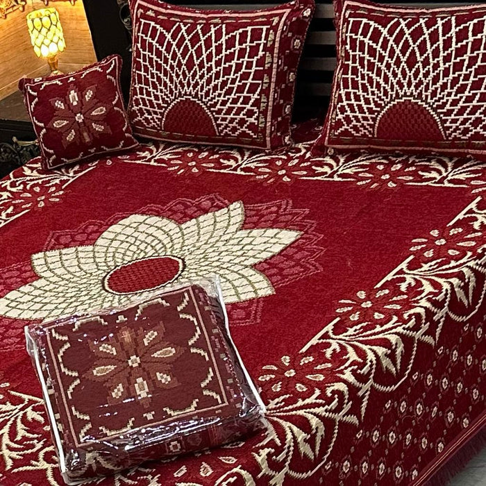 4Pc Velvet Jaquard Bedsheet