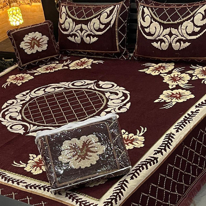 4Pc Velvet Jaquard Bedsheet