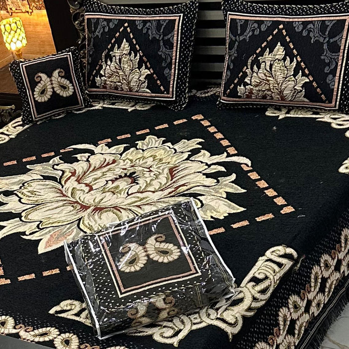 4Pc Velvet Jaquard Bedsheet