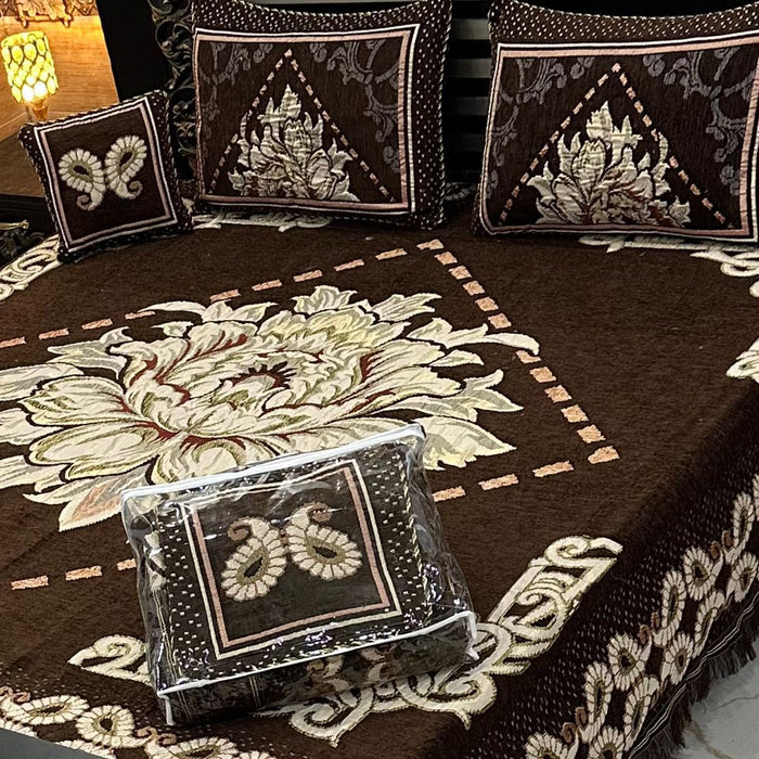 4Pc Velvet Jaquard Bedsheet